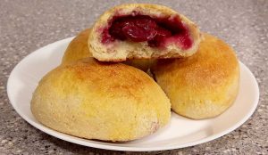 Pyrizhky (Sour Cherry Buns)
