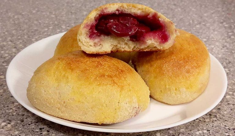 Pyrizhky (Sour Cherry Buns)