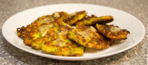 zuchinni pancakes with feta