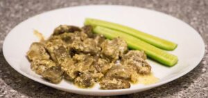 Sauteed Chicken Hearts and Gizzards with Cream