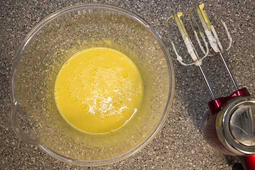 Whisk the yolks until smooth.