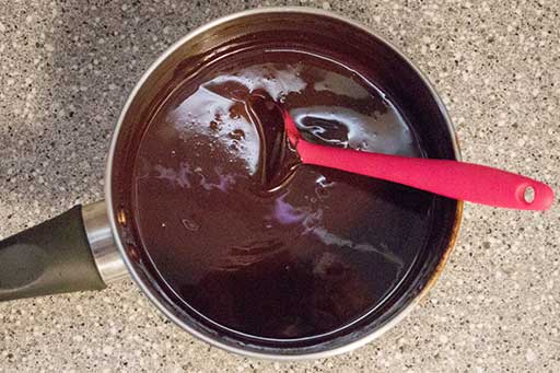Stir chocolate mixture all the time until smooth
