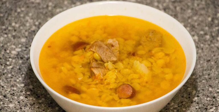 Yellow split pea soup